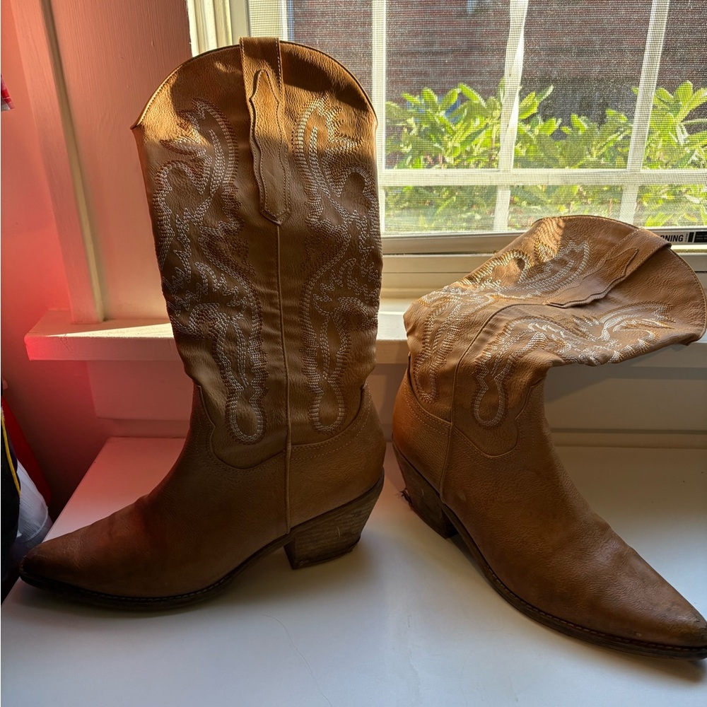 Brown Western Cowboy Boots